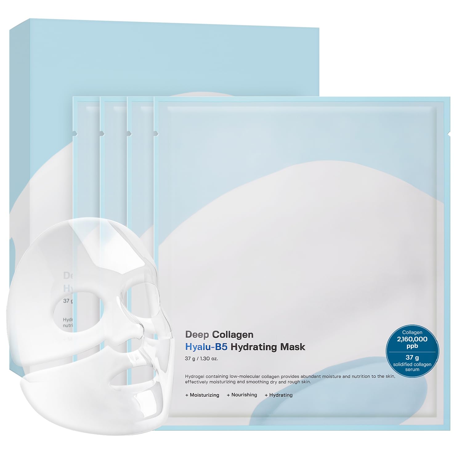 SUNGBoon Editor Deep Collagen Hyalu-B5 mask packaging shows premium skincare prep.
