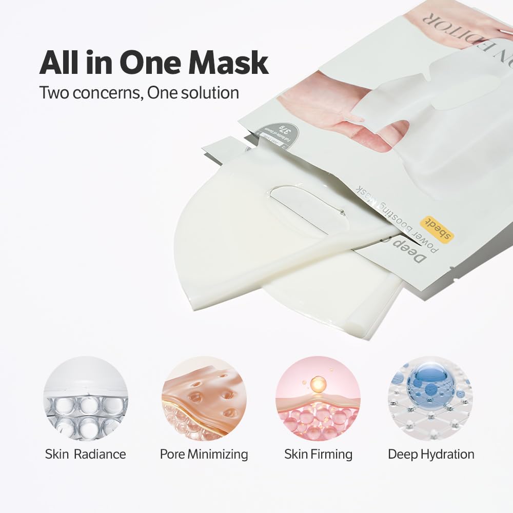 Night ritual with SUNGBOON EDITOR mask preparing for overnight hydration.