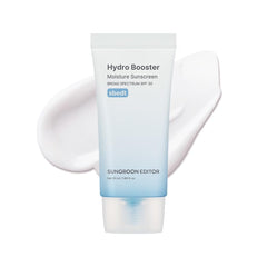 SUNGBOON EDITOR Hydro Booster Sunscreen bottle front with SPF 30 protection for daily use.