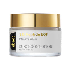 SUNGBOON EDITOR Silk Peptide EGF Cream texture for deep hydration and smoother skin