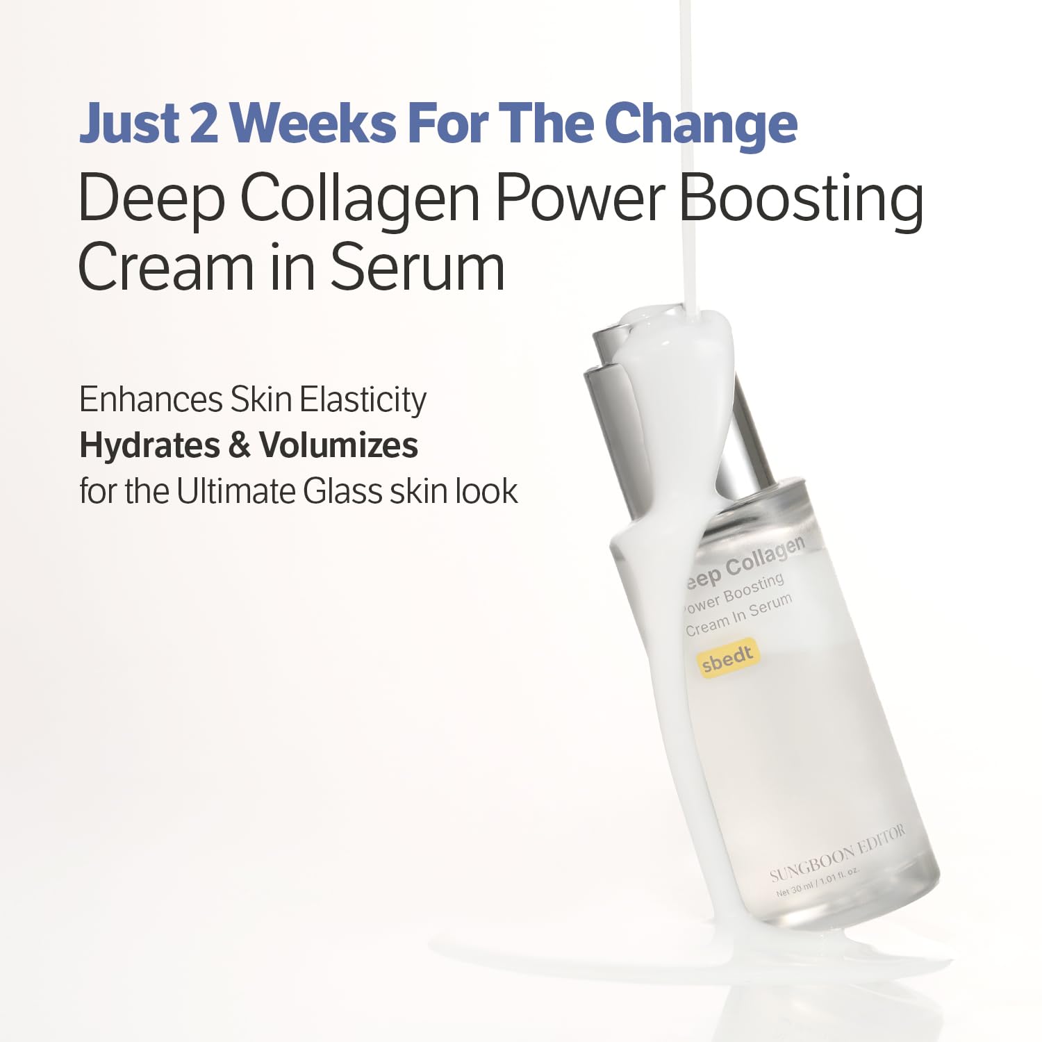 SUNGBOON EDITOR volufiline skin-conditioning action for a fuller look.