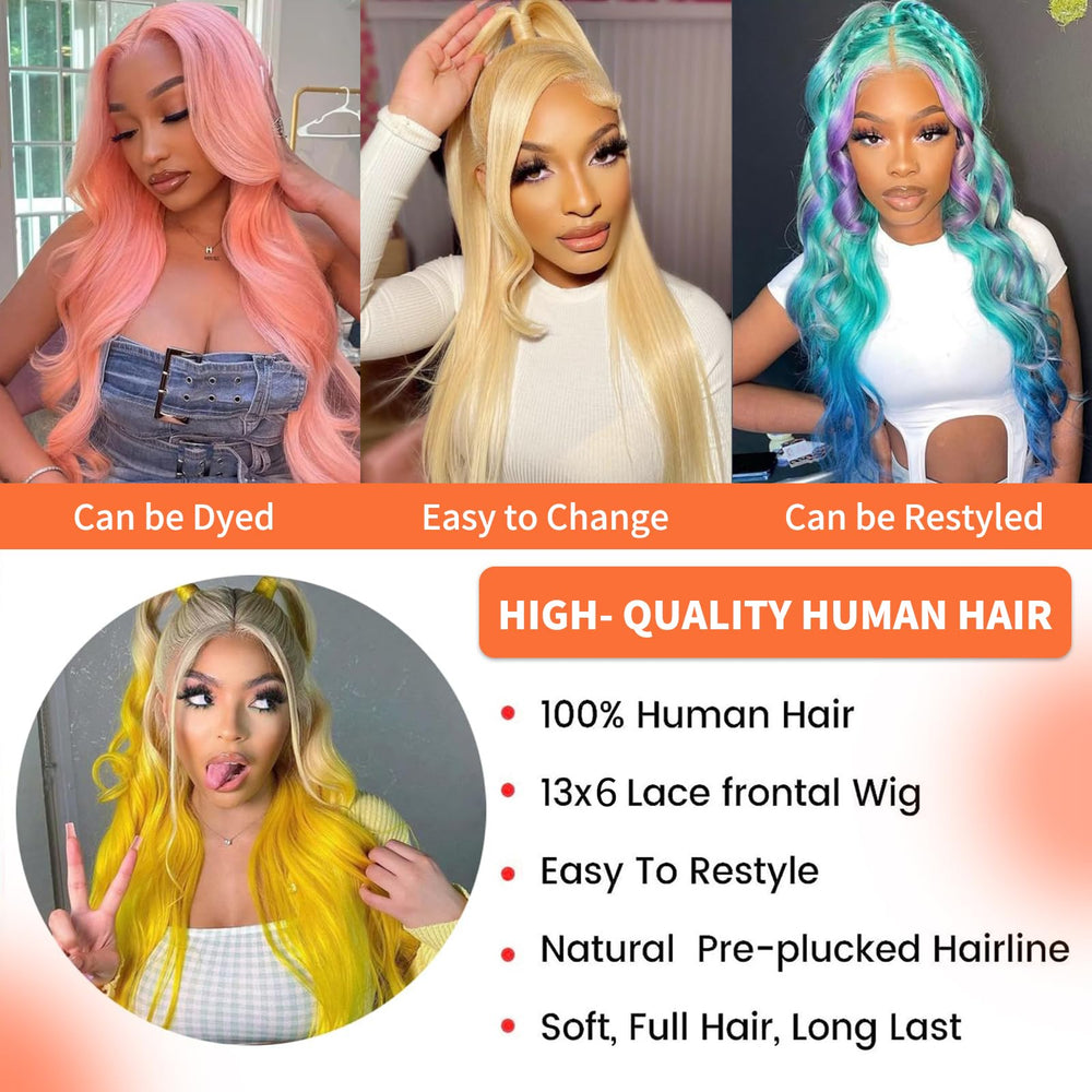 SUNKASA premium lace front wig ready to dye and restyle for customization