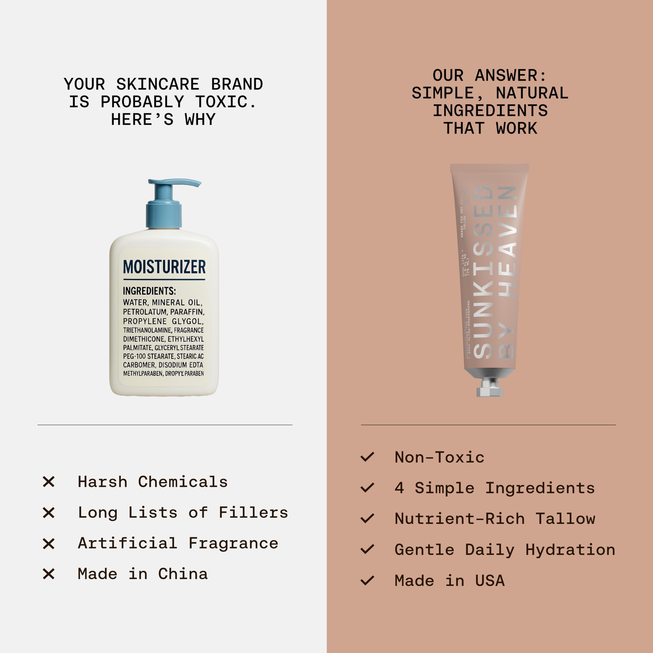 Produit fabriqué aux États-Unis avec ingrédients de qualité dans le packaging.