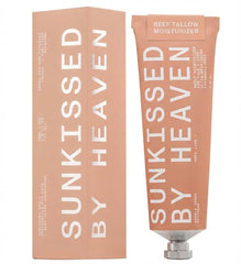 Baume Sunkissed By Heaven au suif-boeuf pour le visage dans un pot, pur et sûr.