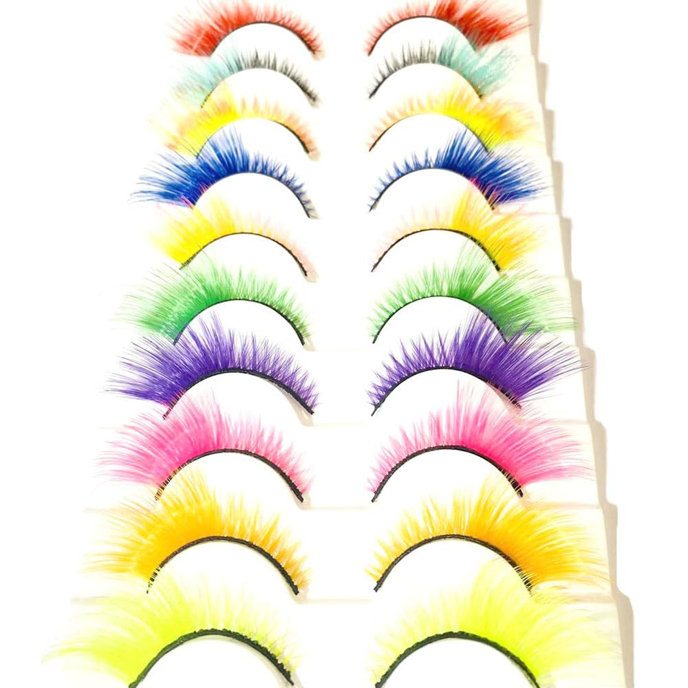 Sunniess Hair ombre lashes colorful ombre versatile for party looks