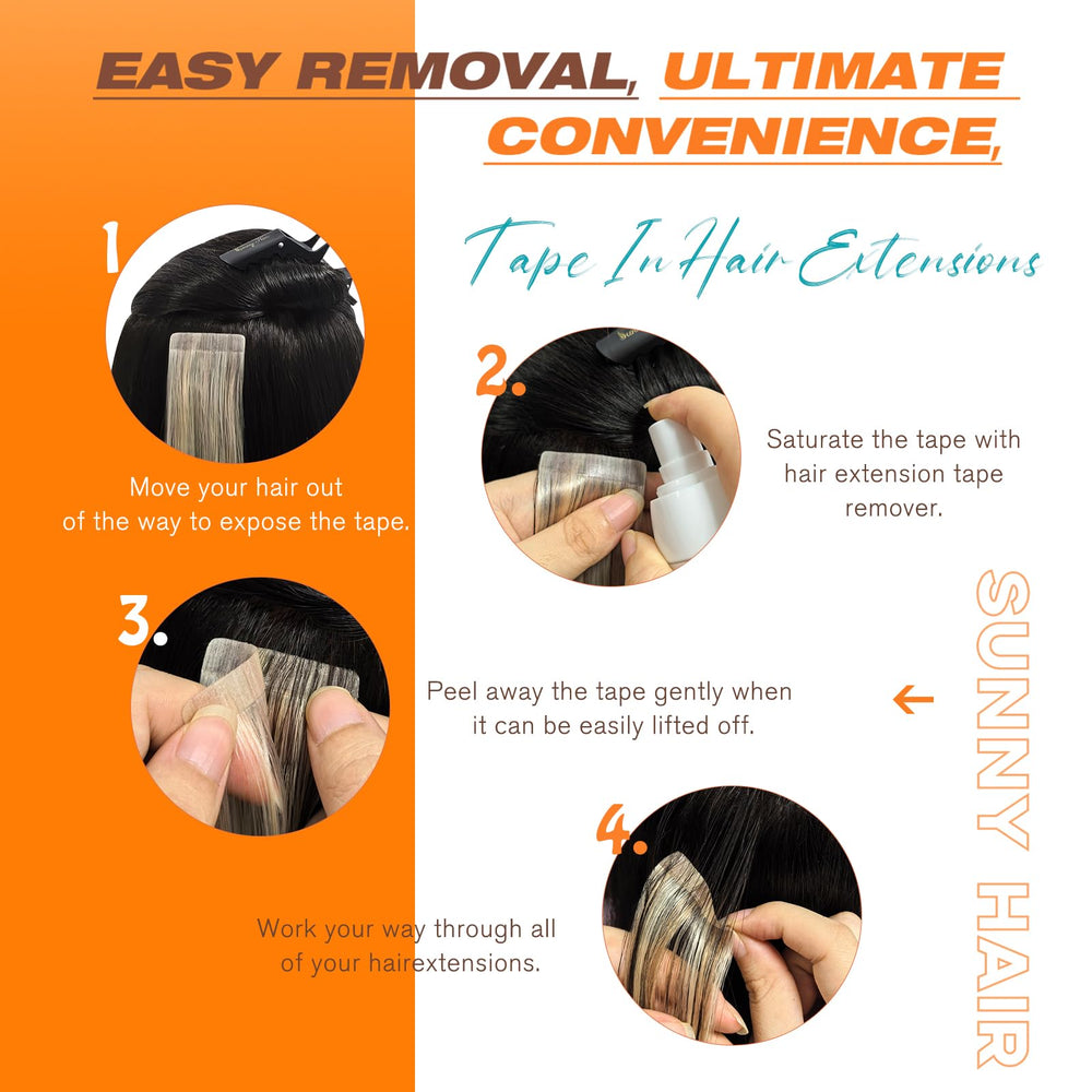 Sunny Hair care routine using oil-free products to protect adhesion