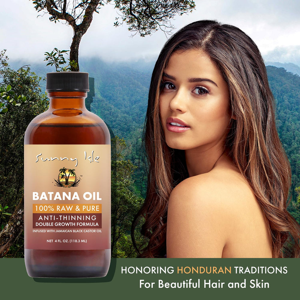 Sunny Isle Batana Oil ends repair and split-end prevention.