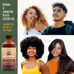 Sunny Isle Batana Oil shines on hair for smoother, manageable texture.