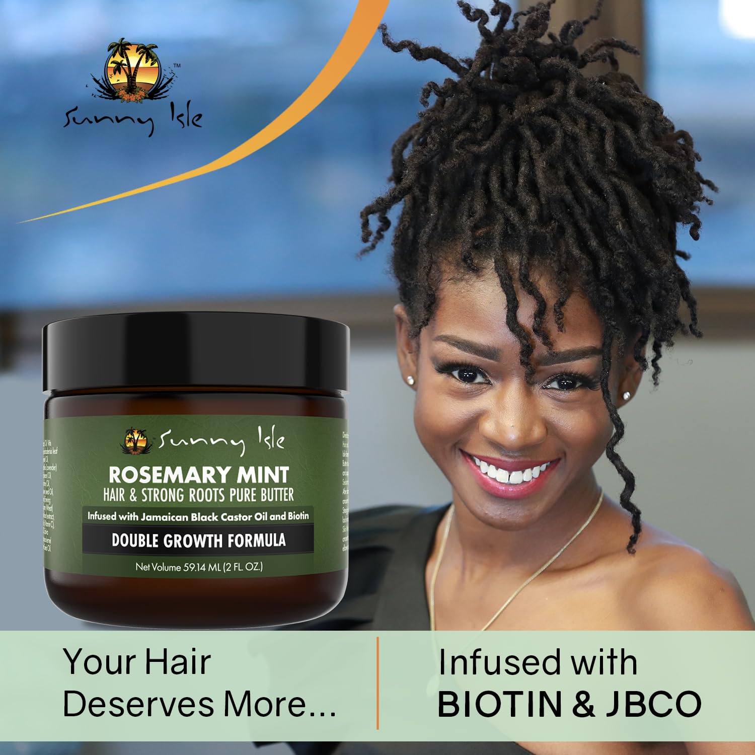Sunny Isle Jamaican Black Castor Oil glow demonstrates premium oil blend for hair nourishment