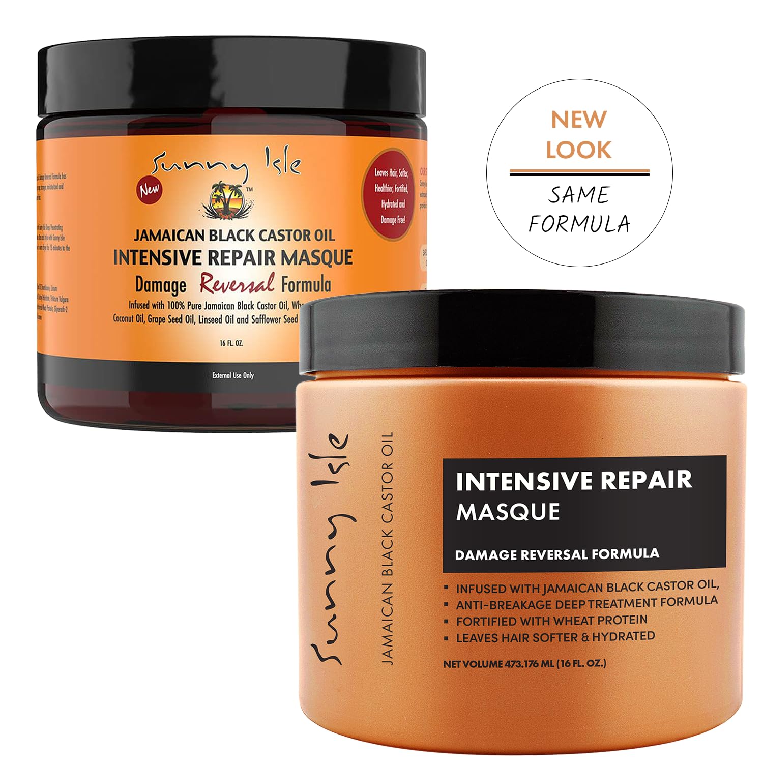 Sunny Isle masque hands-application shows easy coverage for all hair types.