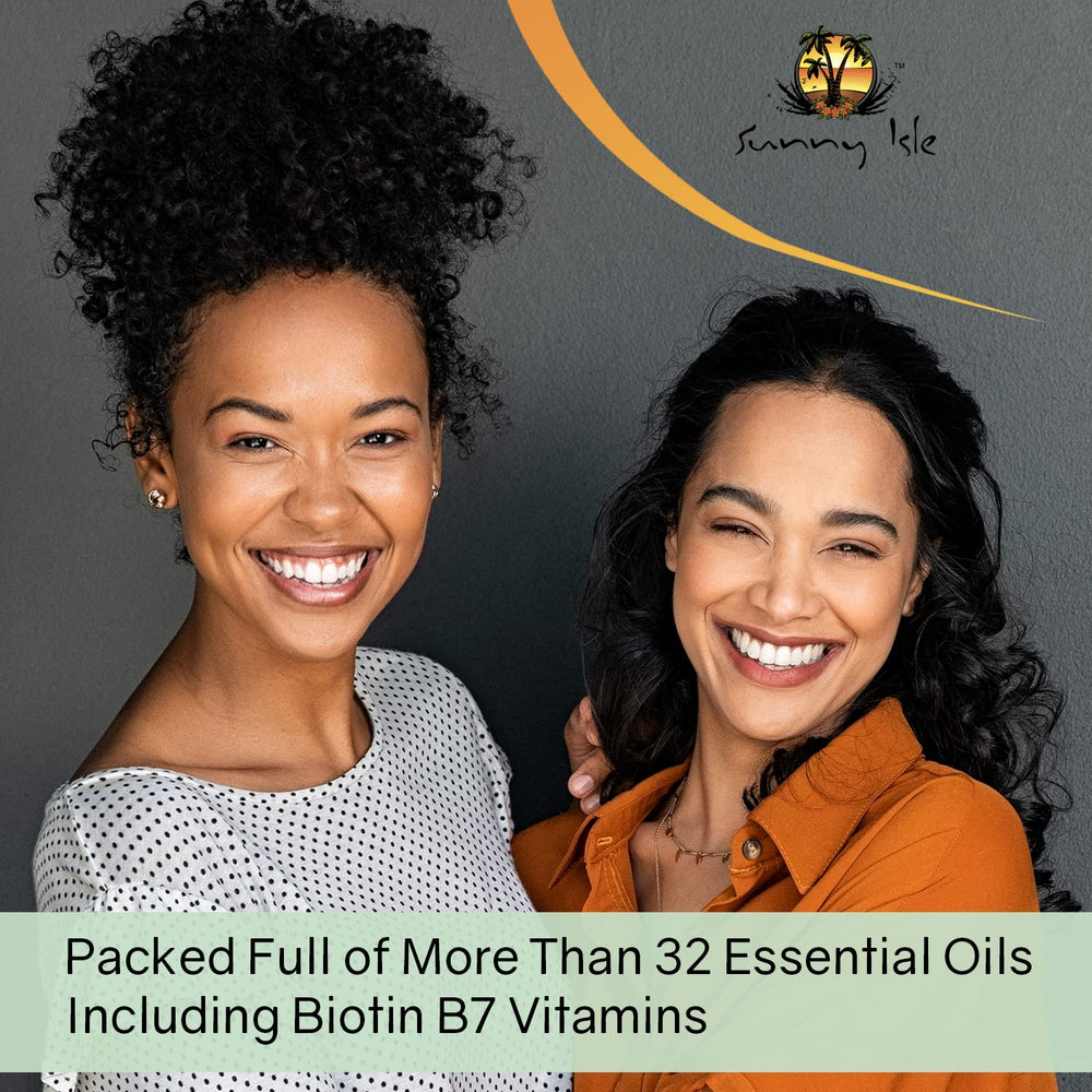 Sunny Isle Rosemary Mint Butter ingredients with biotin for scalp care
