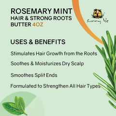 Sunny Isle Rosemary Mint Butter swatch texture ready for scalp application