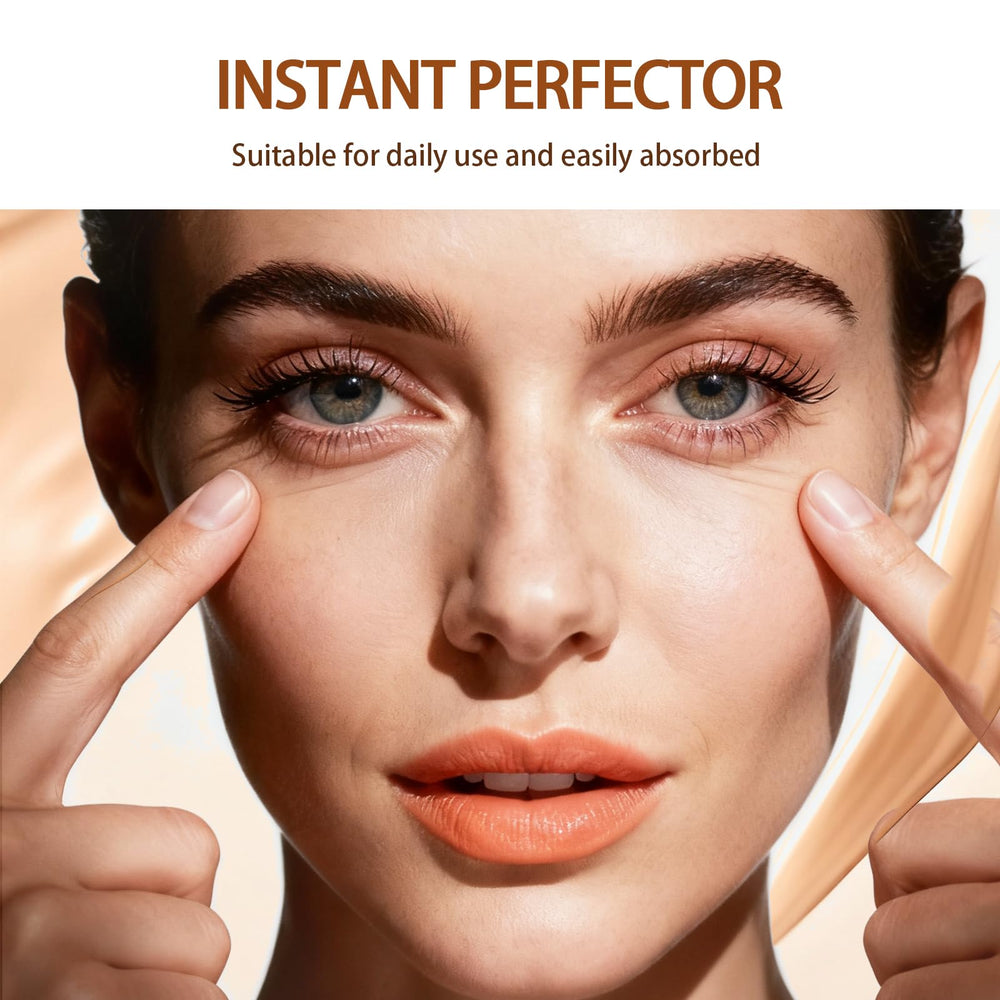 Sunnydeer eye tightener with brush enables mess-free on-the-go touch-ups.