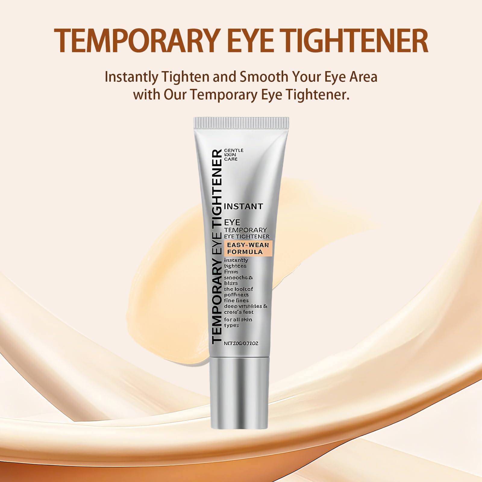 Sunnydeer eye tightener brush targets under-eye lines for a smoother look.
