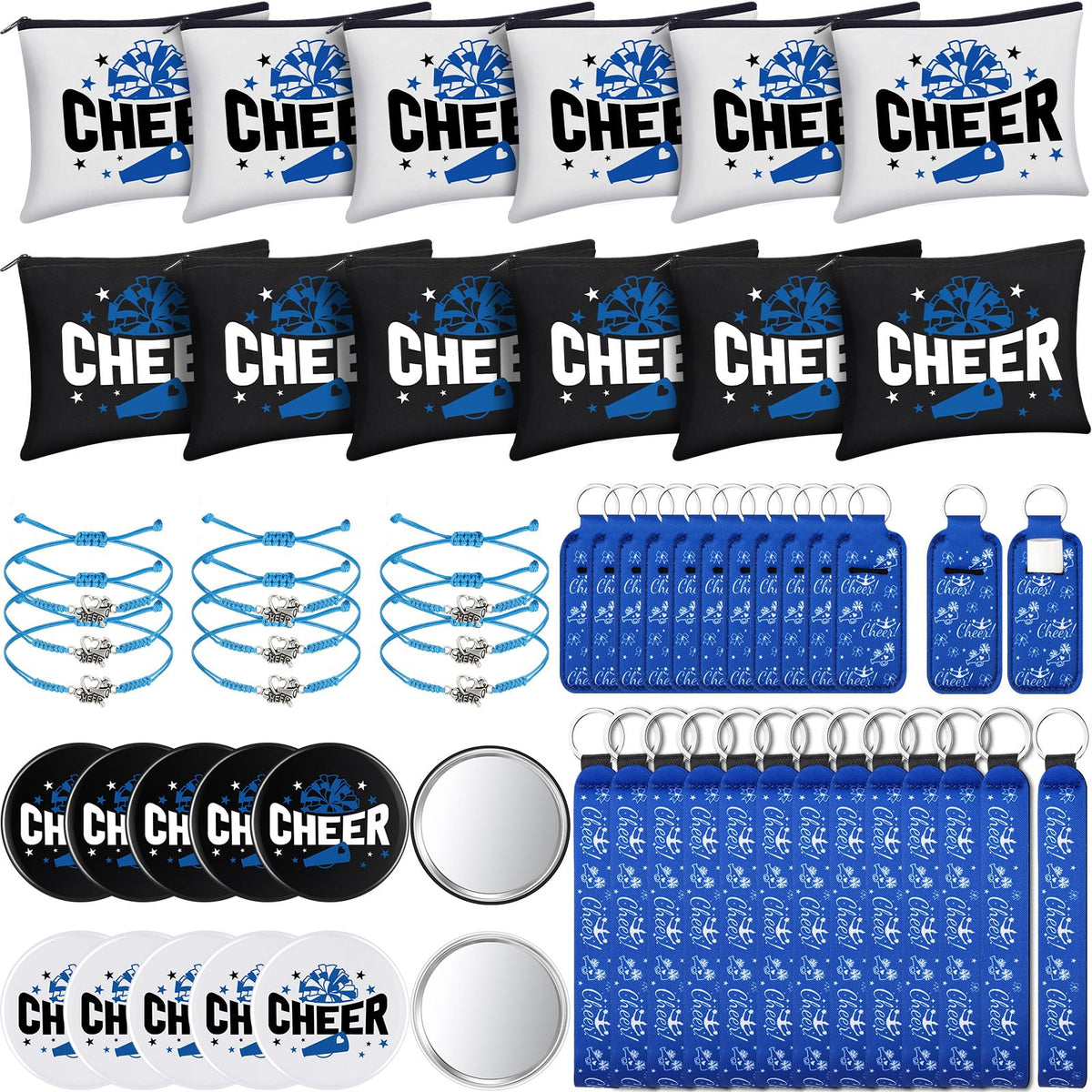 Sunnymove lipstick holder keychain with cheer design, perfect for on-the-go touch-ups