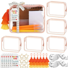 Sunnymove clear makeup bag set shows organized storage for teachers' gifts.