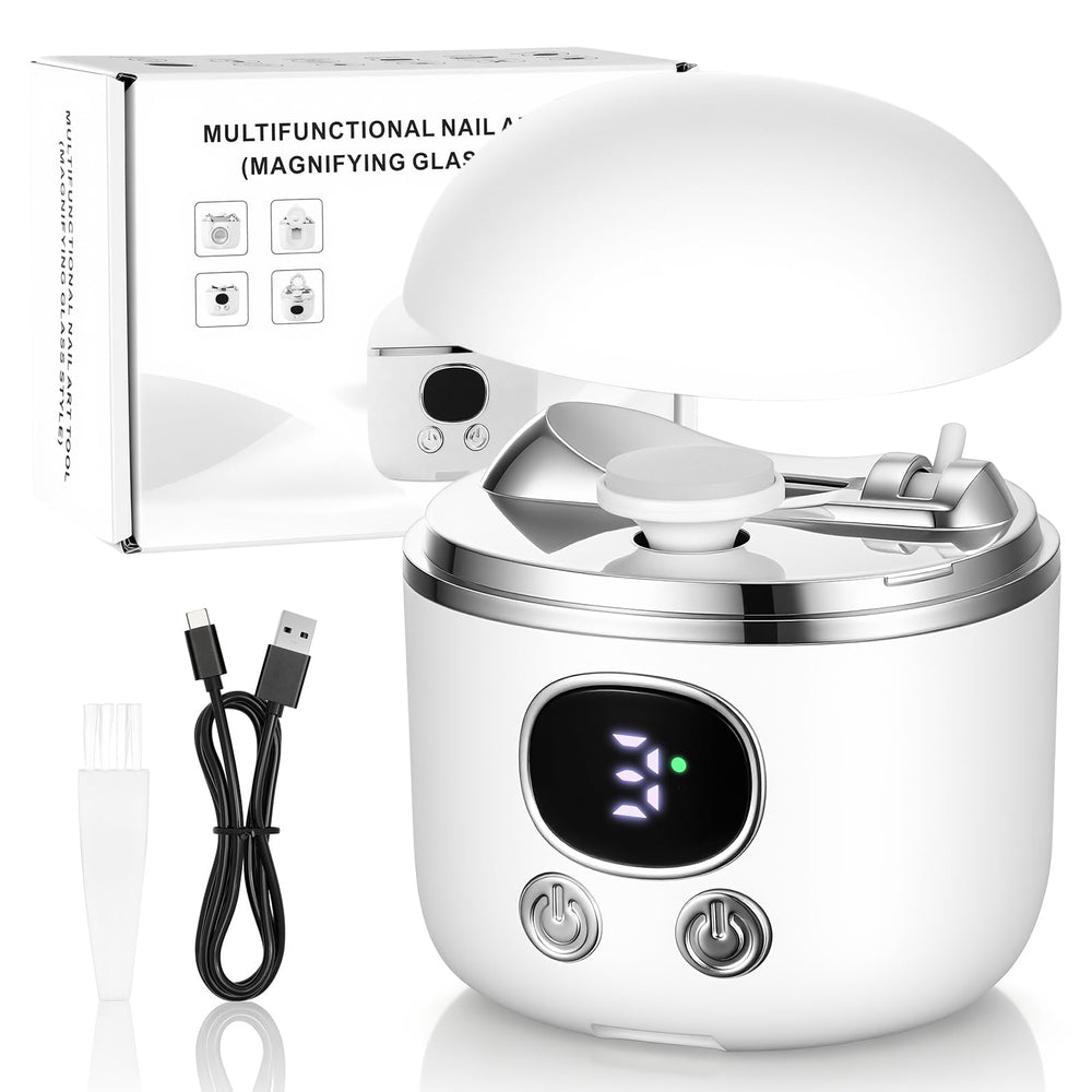 Suntony Limage-ongles électrique 2-en-1 pour précision et finition soignée.