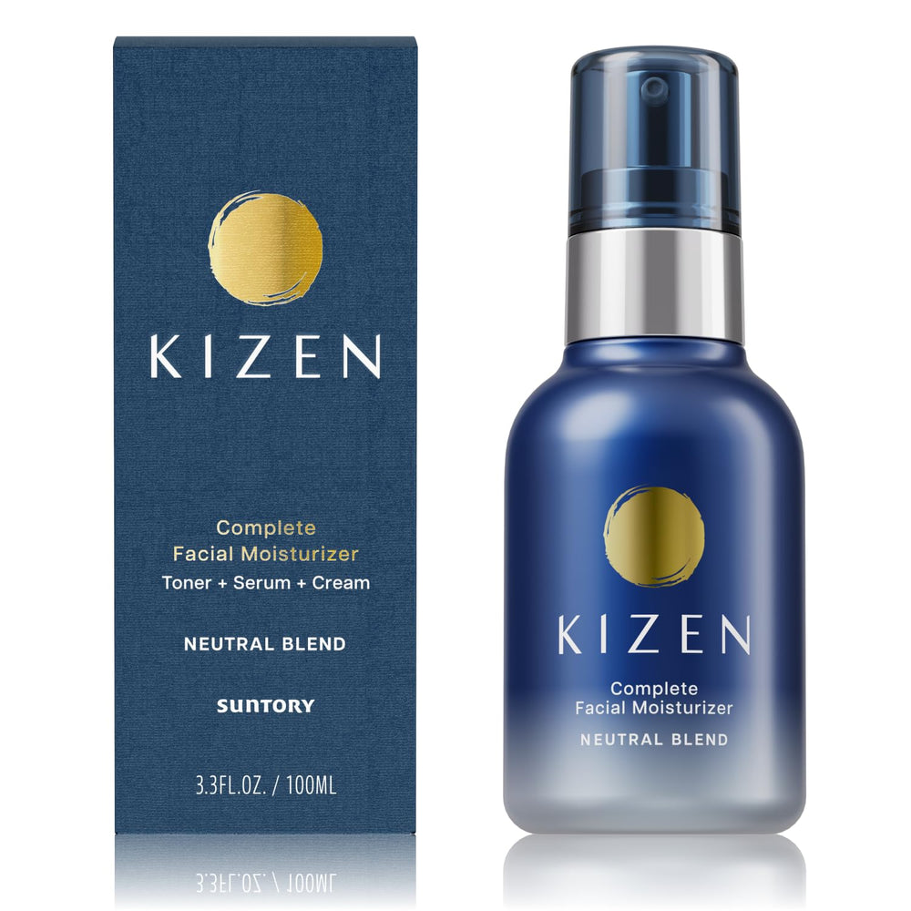 Suntory Wellness all-in-one moisturizer bottle front for a simple daily skincare routine.