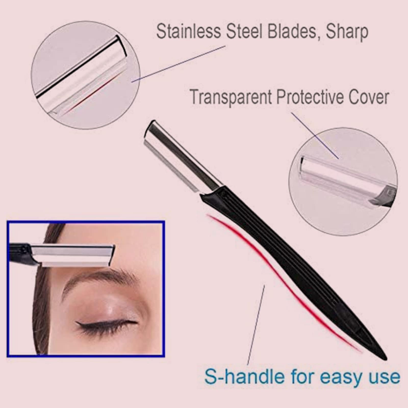 Sunuly three brushes for brows, lashes, and eyeshadow application