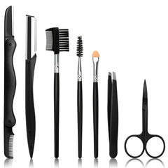 Sunuly eyebrow razor with comb for precise brow shaping on the go