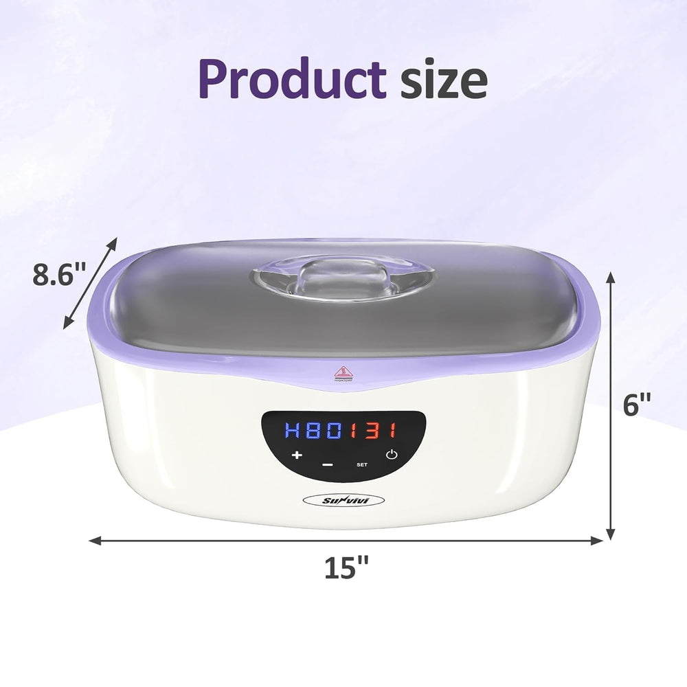 Sunvivi large capacity 4000ml paraffin wax bath ready for extended sessions