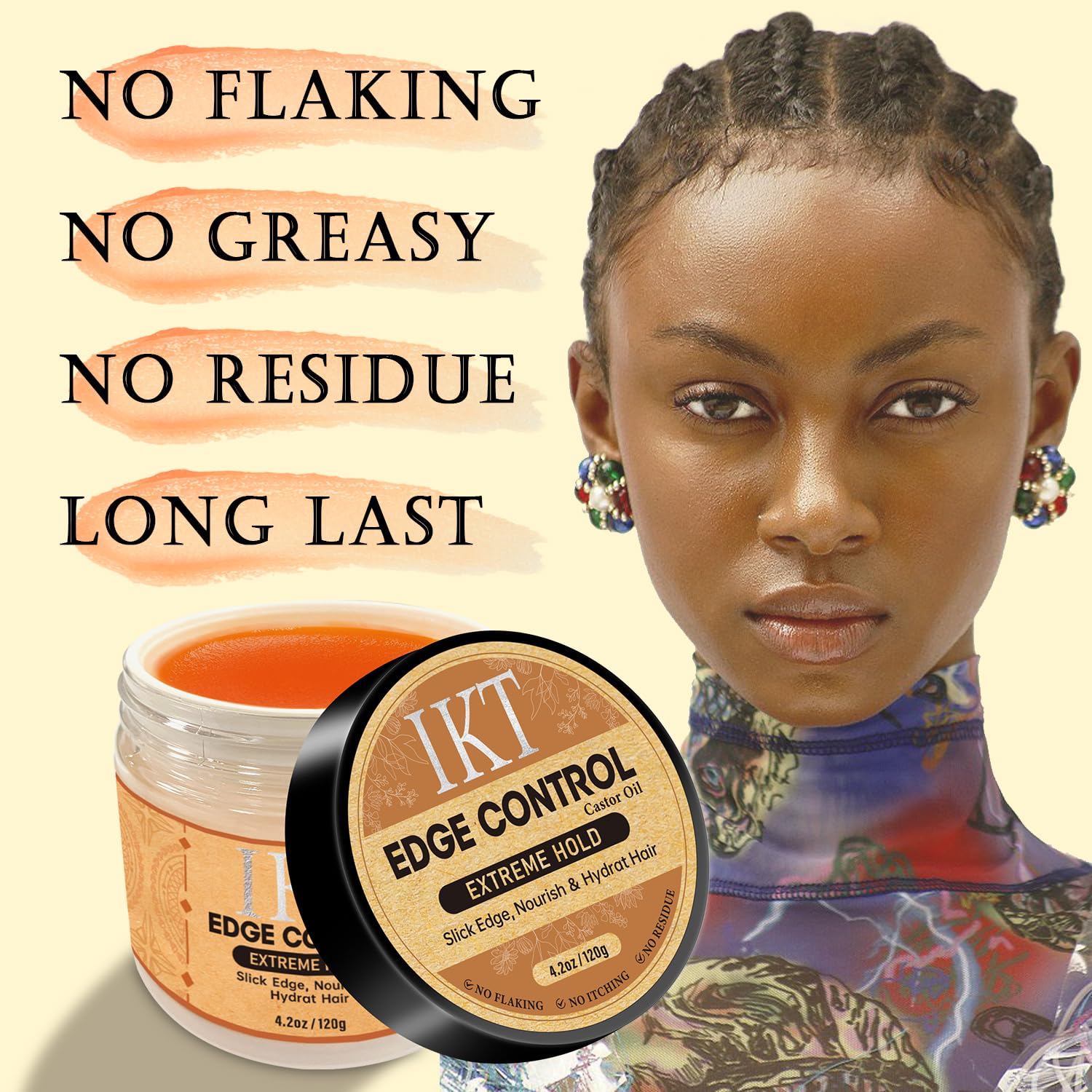 SUOFEIYA edge control with shea butter nourishes and shines