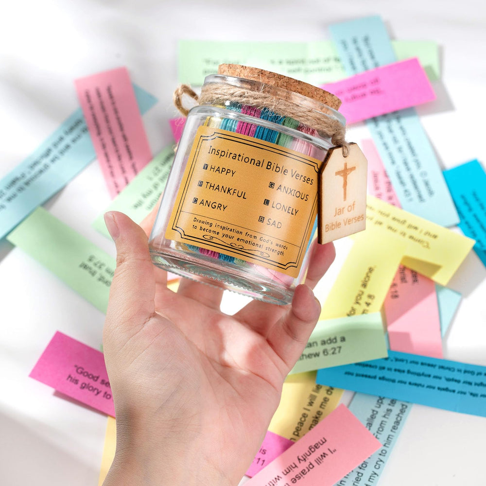 suokuomax Wooden Tag prayer jar showcasing rustic charm for gifting