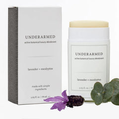 Underarmed lavender eucalyptus deodorant stick ready for daily use.