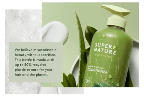 Super Nature Conditioner on smooth strand after application for frizz control