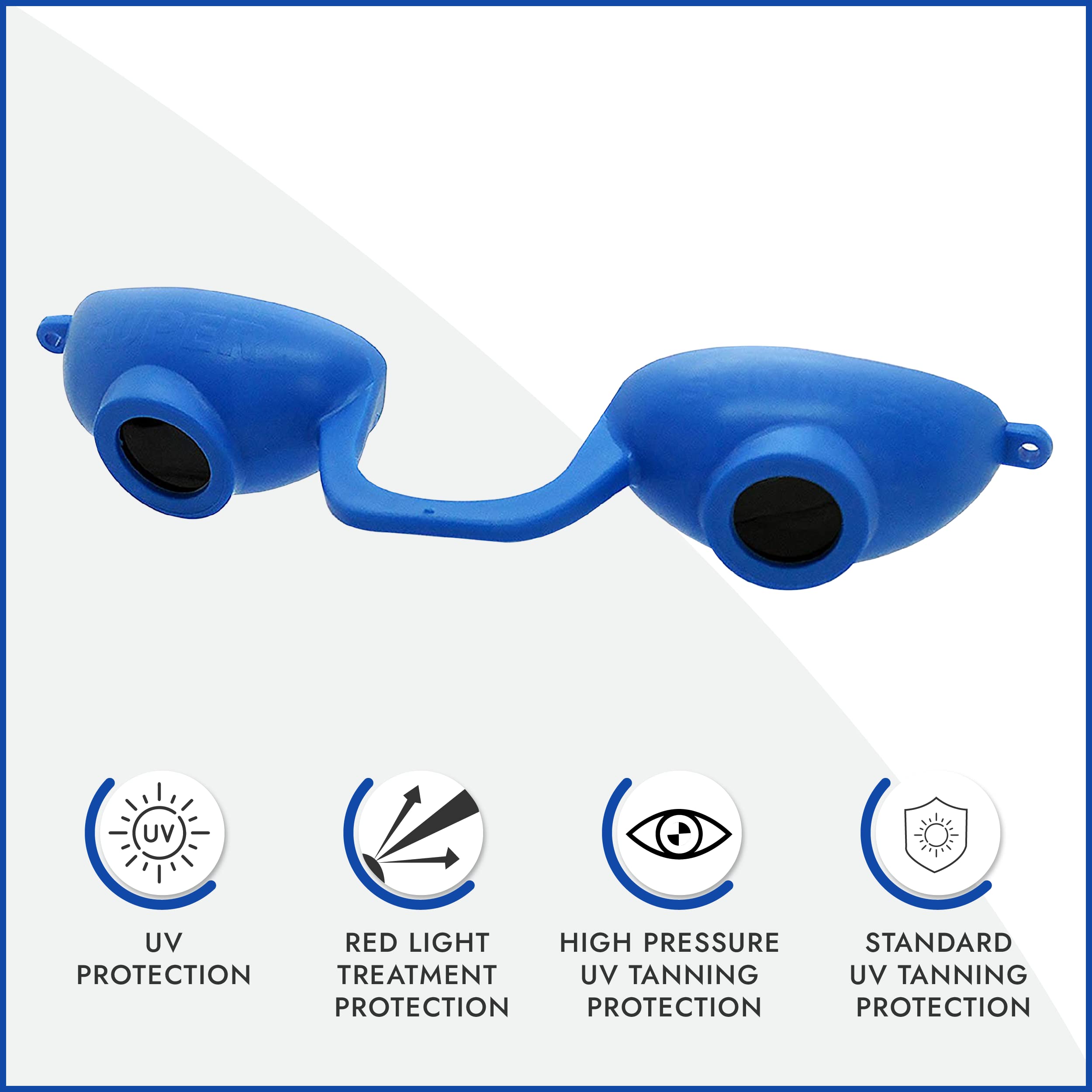 EVO FLEX red-light therapy eye protection guards eyes during sessions.