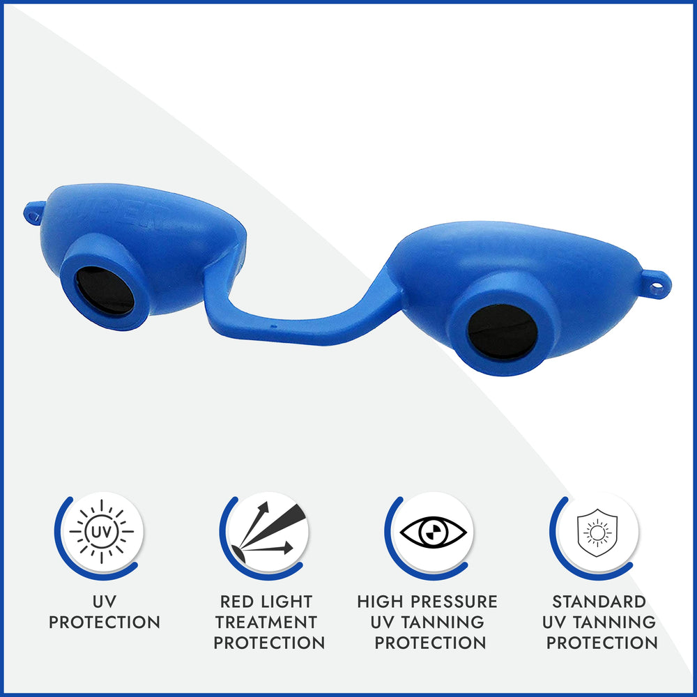 EVO FLEX red-light therapy eye protection guards eyes during sessions.