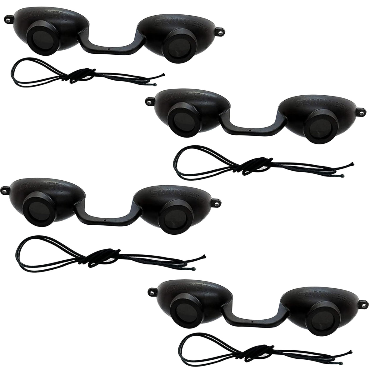 Super Sunnies EVO FLEX tanning bed goggles front view for secure eye protection during sessions