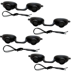 Super Sunnies EVO FLEX tanning bed goggles front view for secure eye protection during sessions