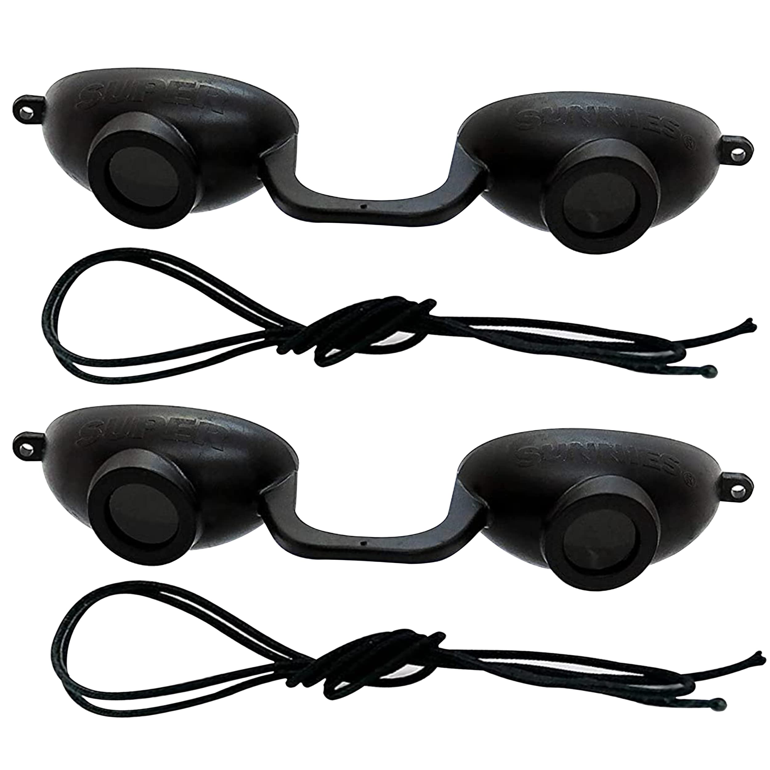 Super Sunnies Flex UV eye protection 2-pack with secure fit for tanning salons.