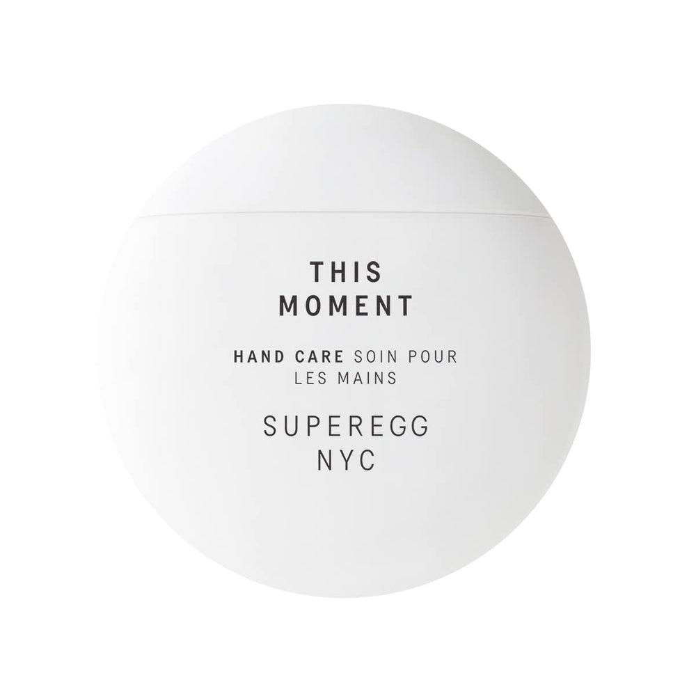SUPEREGG This Moment Hand Care bottle front view for smooth hands