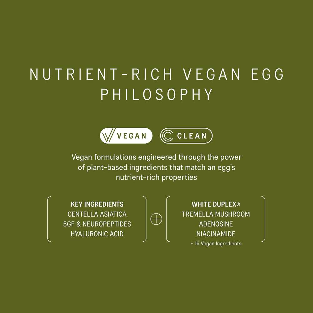 SUPEREGG White Duplex vegan nutrients replicate egg white benefits.