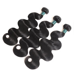 Superfect body wave bundles 20 inch with visible double-weft for fullness.