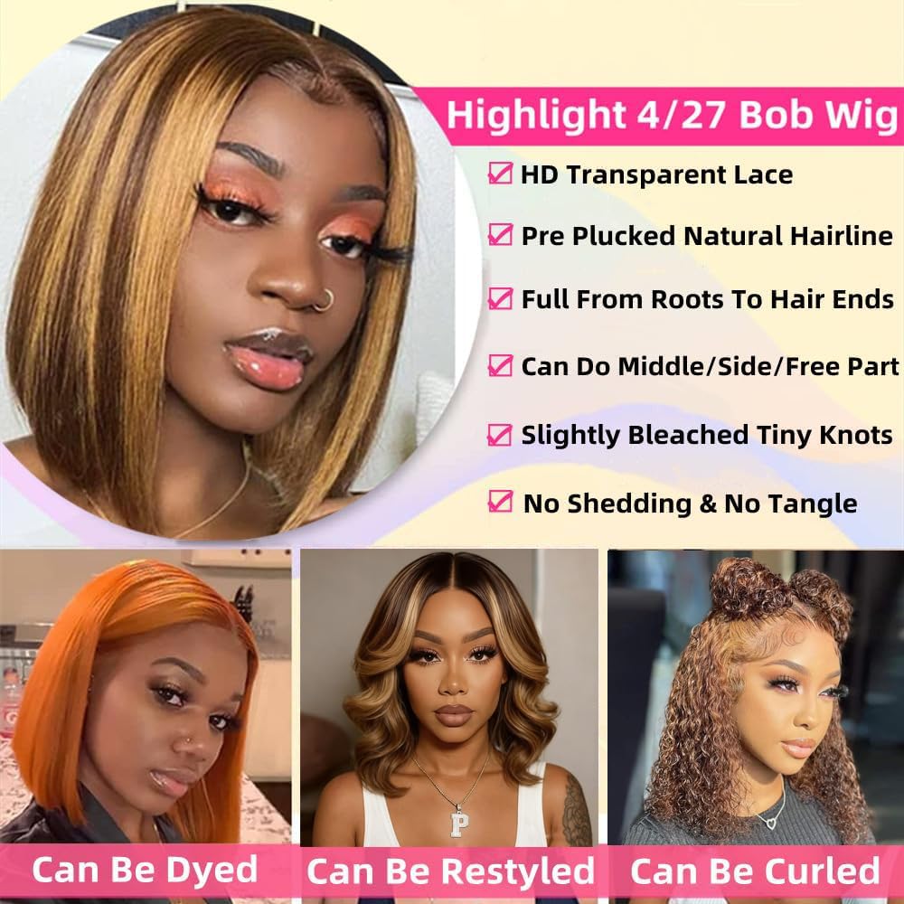 14-inch bob wig with medium cap and adjustable straps for secure daily wear