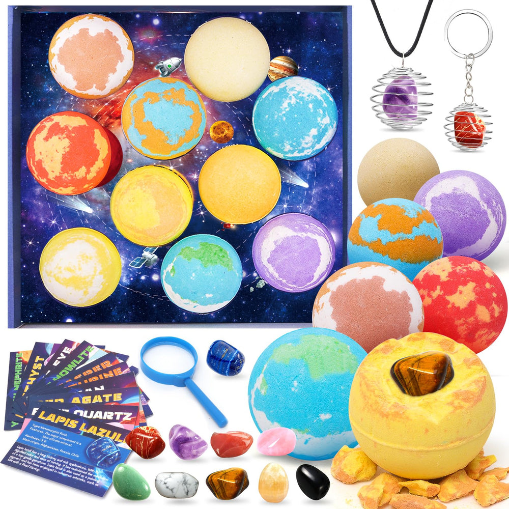 SUPERGFS Galaxy bath bomb planet reveals vibrant color and fizz