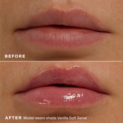 Supergoop Glow Gloss SPF 40 provides broad spectrum protection with glossy finish