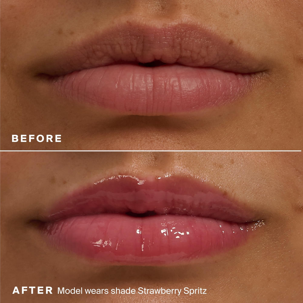 Supergoop Glow Gloss SPF 40 lip balm hydrates with shea butter