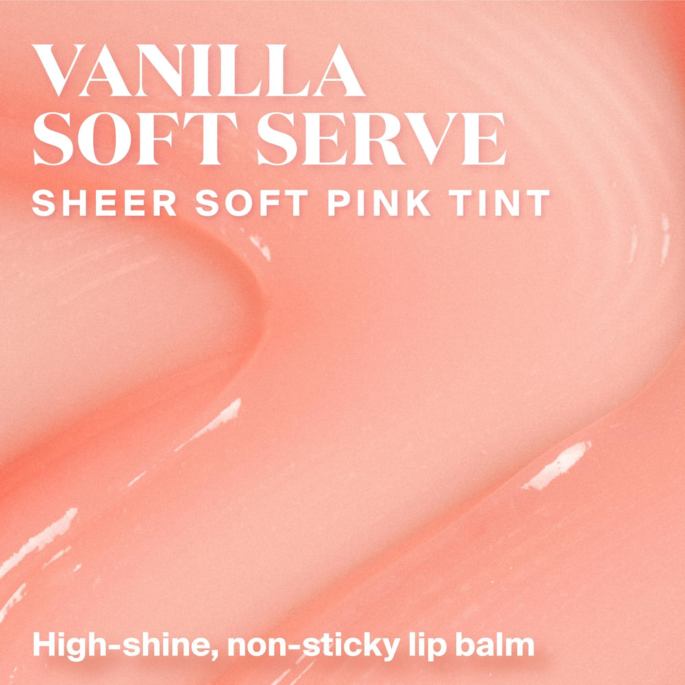Application close-up of Glow Gloss delivering a sheer tint and non-sticky shine.
