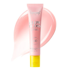 Supergoop Glow Gloss SPF 40 bottle with Vanilla Soft Serve for hydrating, radiant lips.