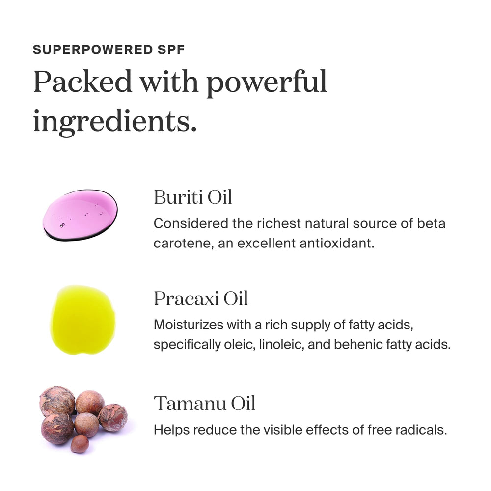 Supergoop Glow Stick with Amazonian oils for nourishing hydration.