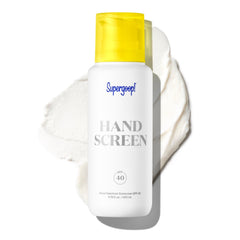 Supergoop Handscreen bottle front view, fast-absorbing SPF for everyday protection.