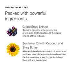 Supergoop Lipscreen Shine SPF 40 applied on lips for moisture and sun shield