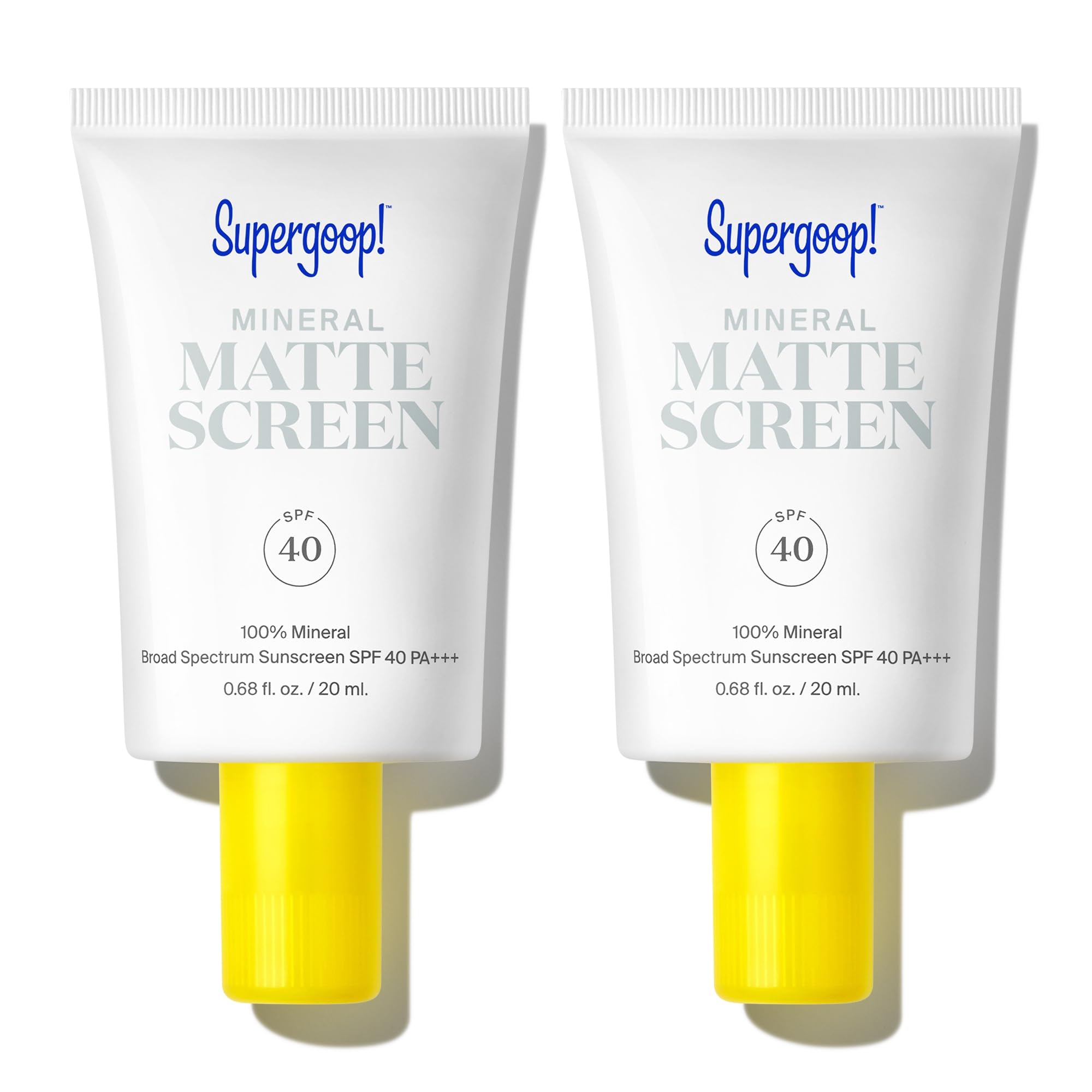 Supergoop! Mineral Mattescreen bottle front with SPF 40 for a matte finish