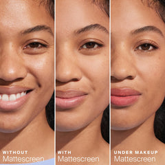 Supergoop Mineral Mattescreen SPF 40 broad-spectrum protection closeup.