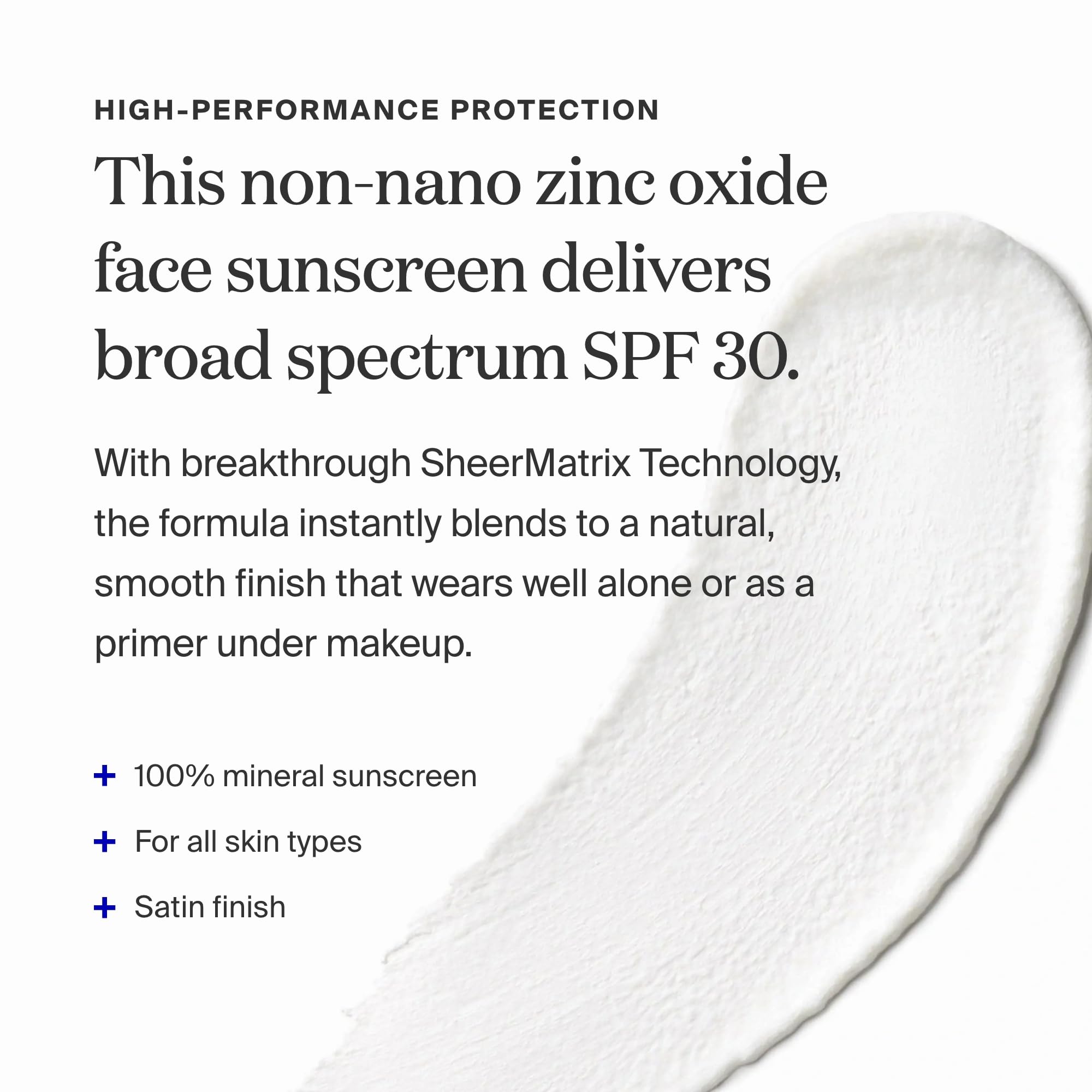 Application dots on Supergoop! Mineral Sheerscreen indicating even coverage