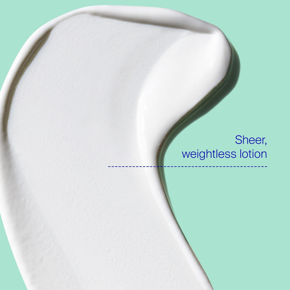 Close-up on skin with Supergoop! Mineral Sheerscreen delivering satin finish and non-greasy feel